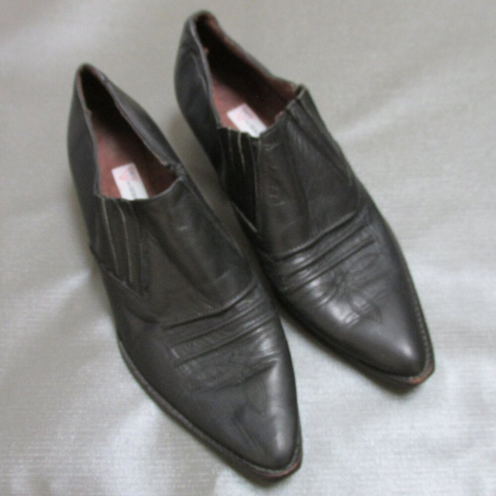 Guess by Marciano Black Pointed Toe Slip-On Ankle Booties